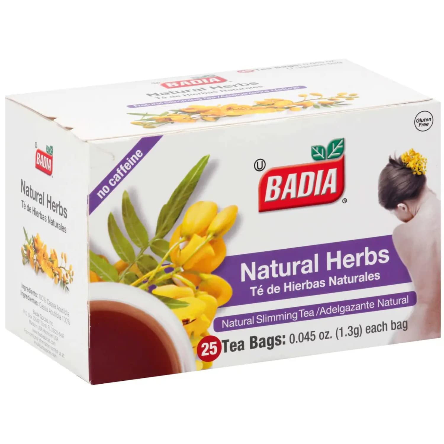 Cubanfoodmarket Badia Natural Herb Tea: Indulge in the Exquisite Flavor of 100 Refreshing Tea Bags - A Delightful Pack of 4!