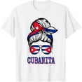 thumbnail image 1 of Cubanita Cuba Shirt For Women Cuban Flag For Girls T-Shirt, 1 of 4