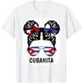 thumbnail image 1 of Cubanita Cuban Girl Cuba Flag Kids Women Hispanic Heritage T-Shirt, 1 of 4