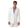 thumbnail image 1 of Cubavera Men's Herringbone Suit Jacket,Bright White, S(38), 1 of 2