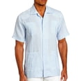 thumbnail image 1 of Cubavera Men's Short Sleeve 100% Linen Guayabera SIZE:2X COLOR:CABL, 1 of 1
