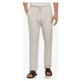 thumbnail image 1 of Cubavera Men's Solid Drawstring Pant Linen-Viscose Silver Lining XXL x 30, 1 of 2