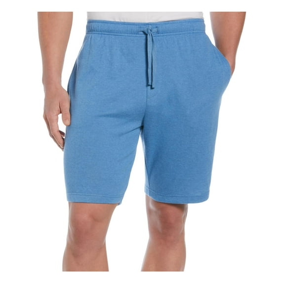 Cubavera Mens Solid Double Knit 9 Drawstring Shorts Federal Blue L