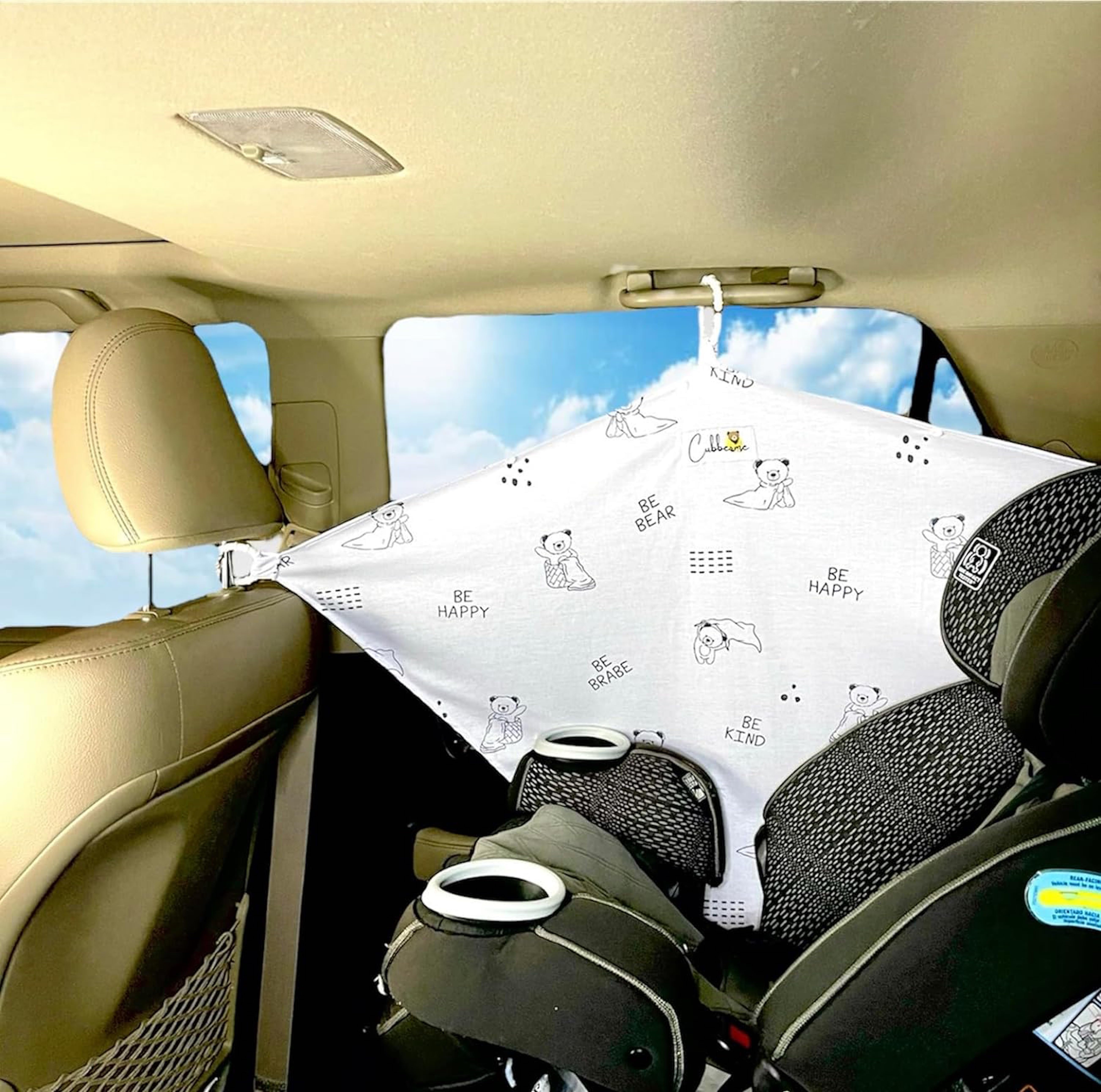 Cubberme Nursing Cover, Car Seat Cover, Car Window Shade