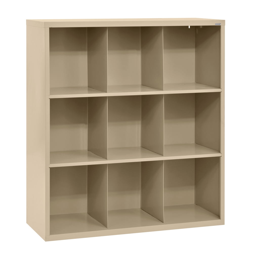 Cubby 46 in. x 52 in. Tropic Sand 9-Cube Organizer