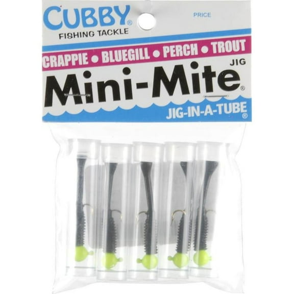 Cubby Mini-Mite, 5 Pack, 1/32oz. Green/Black