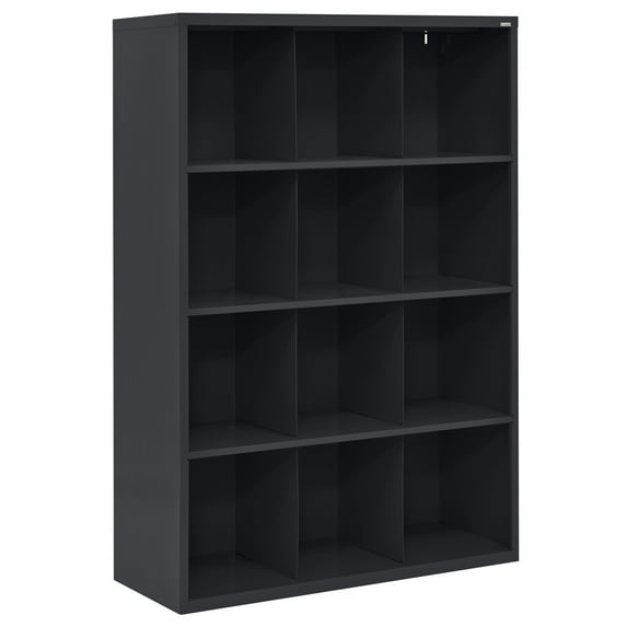 Cubby 66 in. Height All Steel Storage Organizer in Black