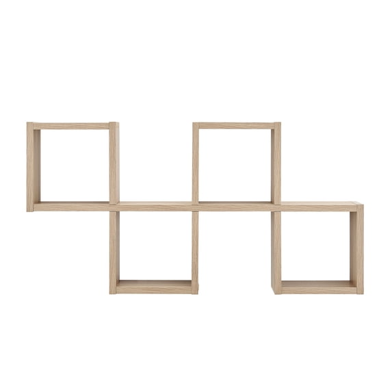 Cubby Chessboard Wall Shelf – Horizontal or Vertical - Chestnut