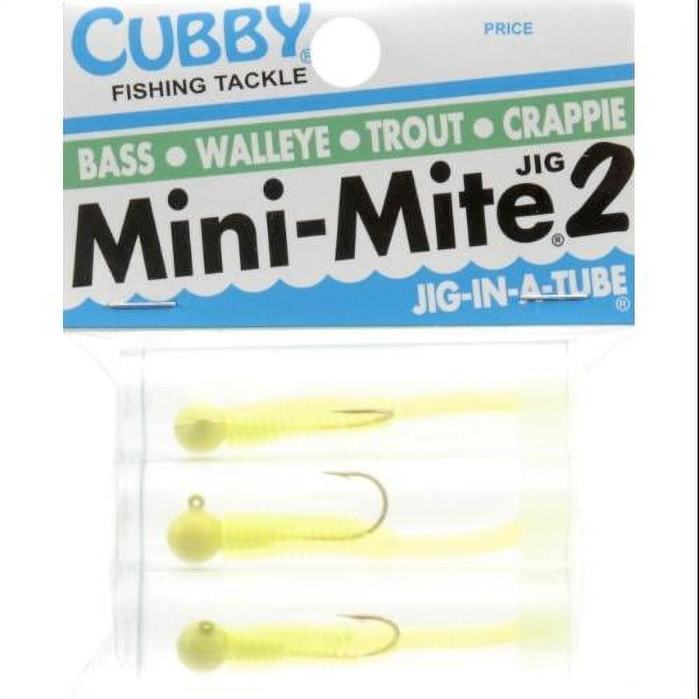 Cubby 8013 Mini-Mite2 Jig 2 1/4 1/16 oz Size 4 Hook Glow/Glow