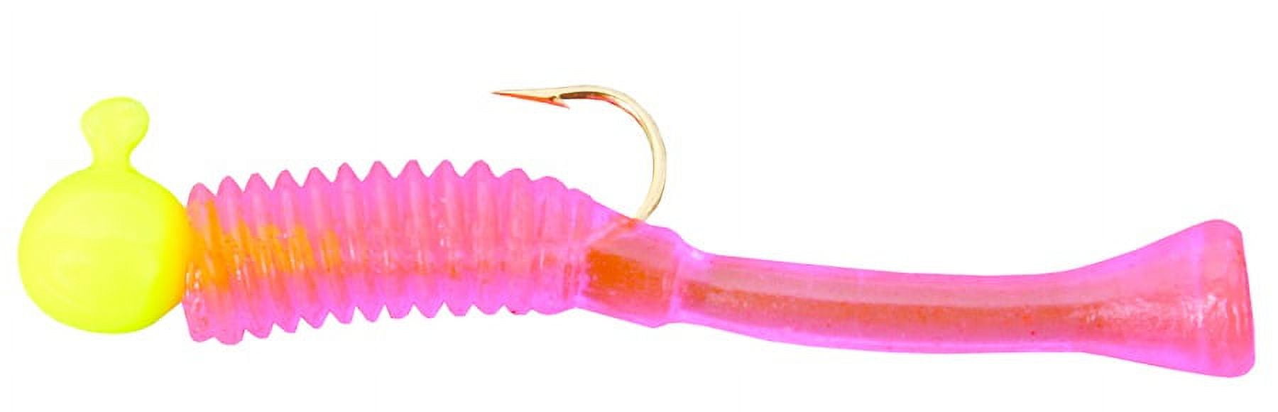 Cubby Mini-Mite Freshwater Fishing Jig, Yellow Chartreuse/Pink, 1.5,  5-pack 