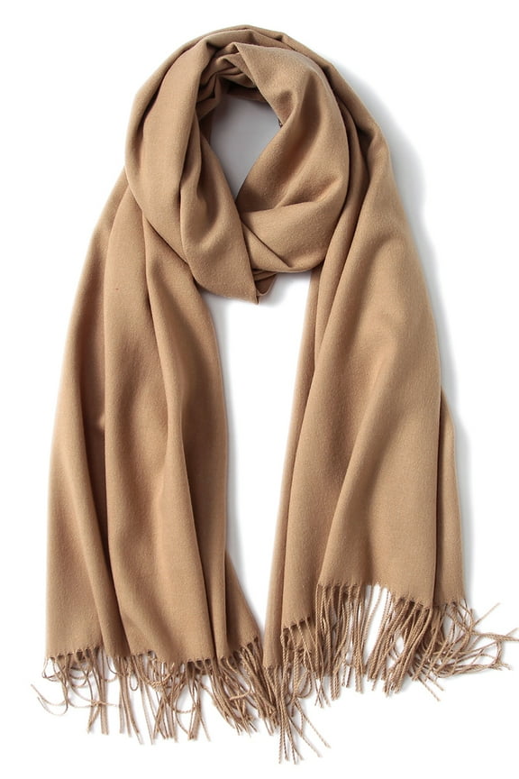 Female Super Soft Wraps Scarf, Beige