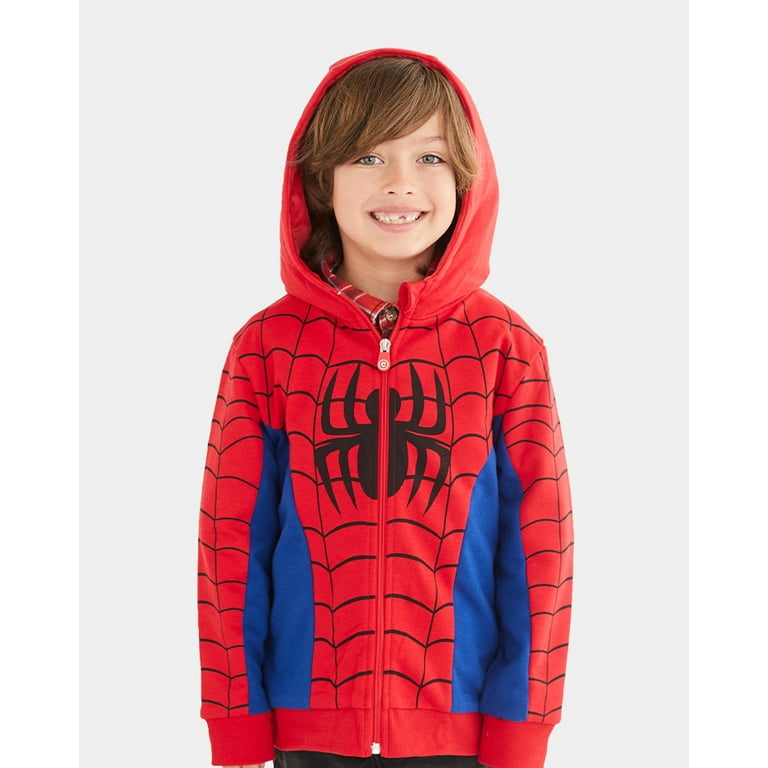 Cubcoats Transforming 2 in 1 Toddler Unisex Marvel s Spider Man 2 in 1 Stuffed Animal Hoodie Red Size 10