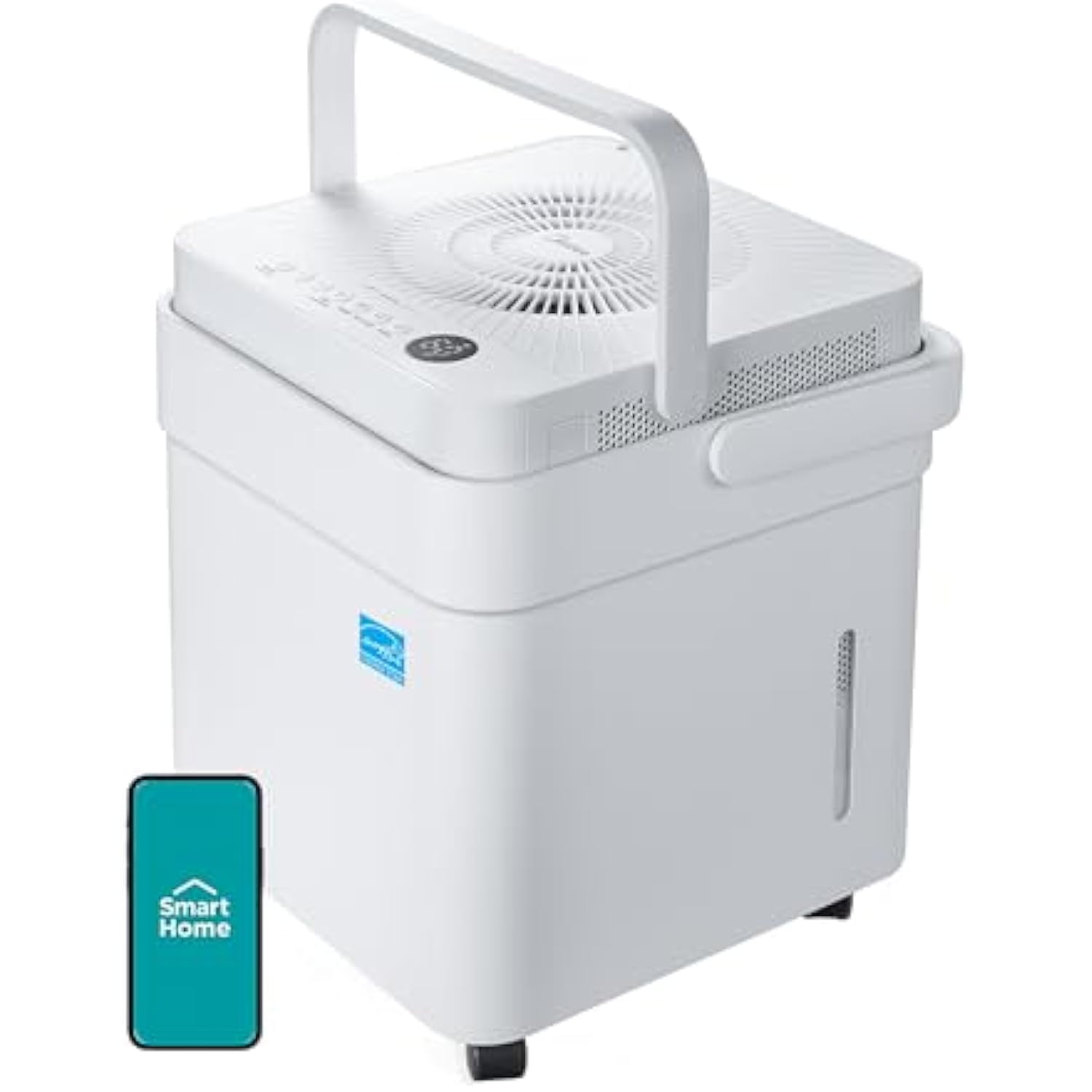 Cube 20 Pint Dehumidifier for Basement - Up to 1,500 Sq. Ft. dehumidifier with drain hose - ENERGY STAR Certificated - Smart Control - Compatible with Alexa