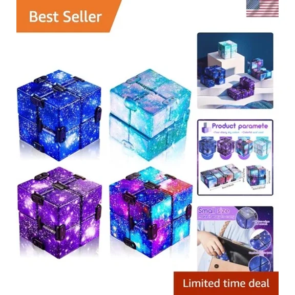 Cube Anxiety Relief Toy Hand Held Magic Sensory Stress Cube Toy for Adults Re...