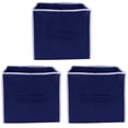 thumbnail image 1 of AMAK INC Foldable Storage Cube Box | Fabric Storage Organizer with Lid & Handle | Closet Organizer for Clothes, Toys & Accessories | Space Saving Storage Bin (Blue), 1 of 5