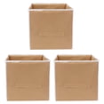 thumbnail image 1 of AMAK INC Foldable Storage Cube Box | Fabric Storage Organizer with Lid & Handle | Closet Organizer for Clothes, Toys & Accessories | Space Saving Storage Bin (Beige) Pack Of 03, 1 of 6