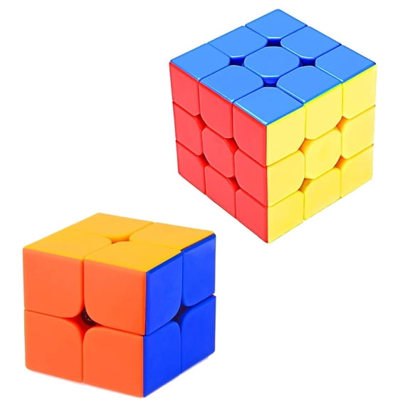 Cube Combo Set of 2X2, 3X3 High Speed Stickerless Magic Cube Puzzle (CUBE-23)