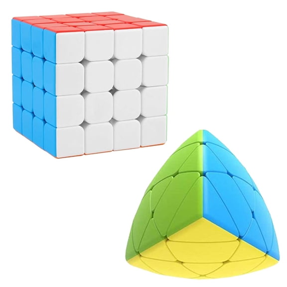 Cube Combo Set of 4X4 & Mastermorphix High Speed Stickerless Magic Cube Puzzle (CUBE-4PY)