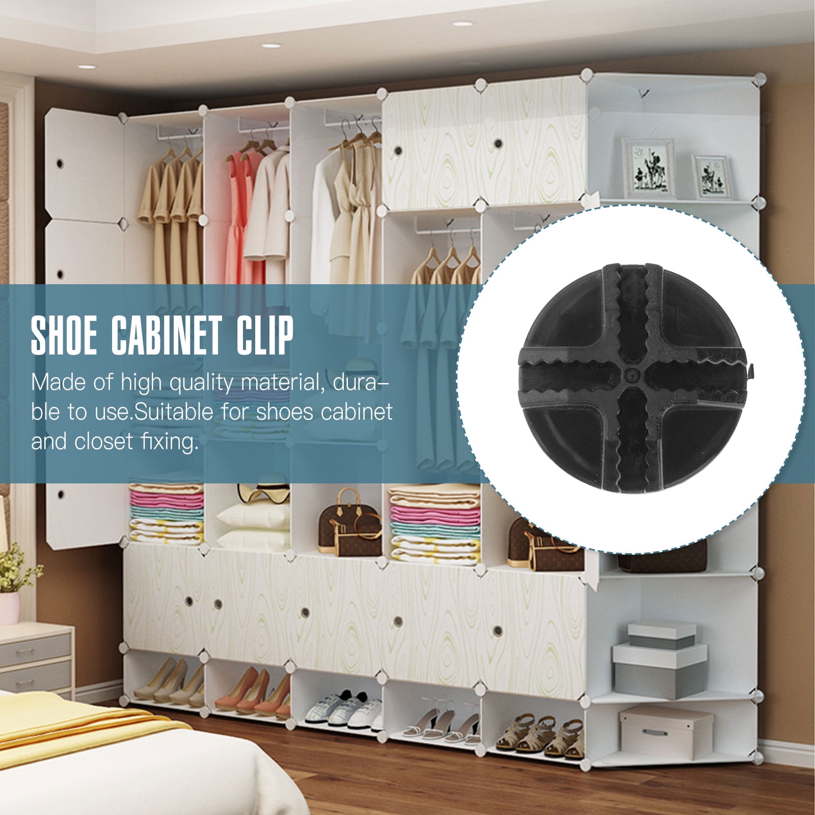 Cube Connectors Wire Grid Organizer Modular Storage Closetmesh Snap
