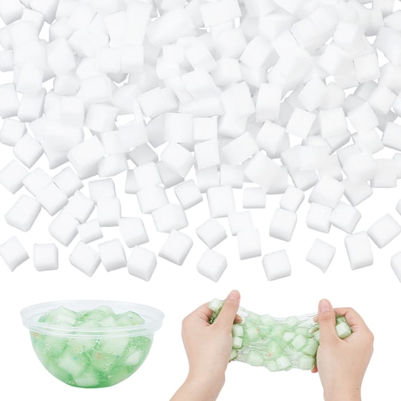 Cube Craft Sponge Balls for DIY Wedding Holiday Crafts Making Gift Box Filler White 12x12x12mm 1000pcs/set