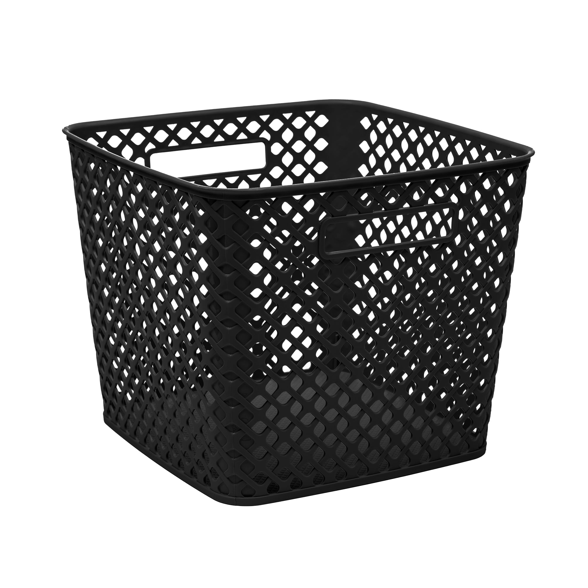 Cube Deco Basket Black, Pack of 4