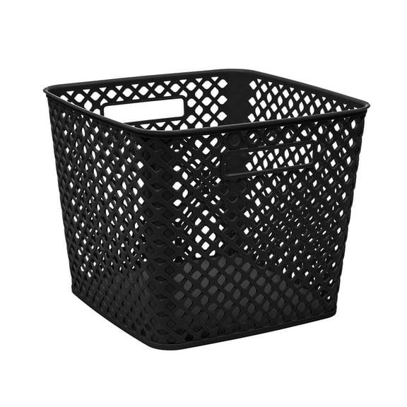 Cube Deco Basket Black, Pack of 4