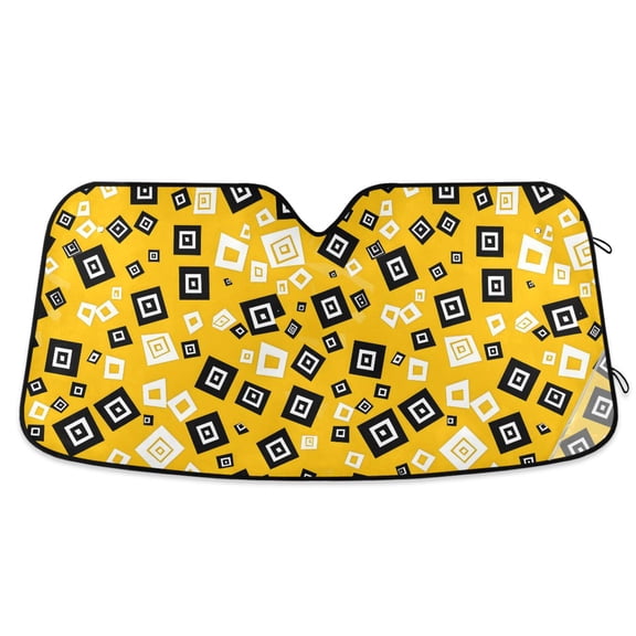 Cube Drop Car Windshield Sun Shade Foldable Car Front Window Visor Heat and UV Protection 53x23.5