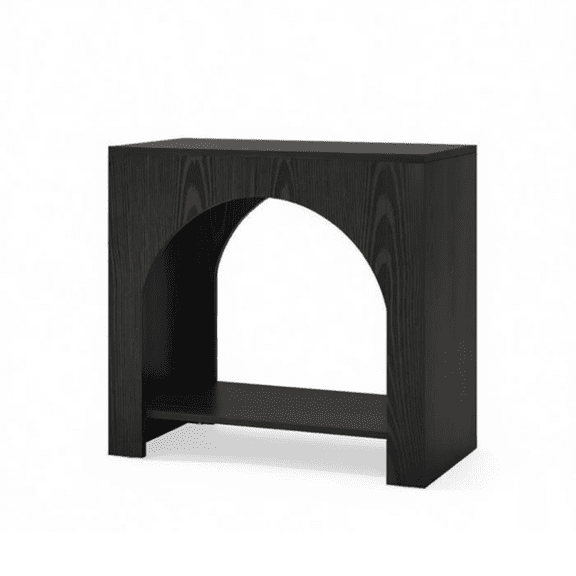 Cube Open Storage Side Table, Minimalist Wooden Accent End Table Multi-Use as Sofa Side Table & Bedroom Nightstand