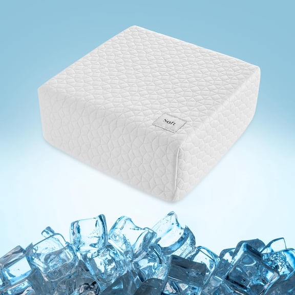 Cube Pillow - Side Sleeper For Neck And Shoulder Memory Foam Pro With Adjustable Firmness 12"x12"x5"