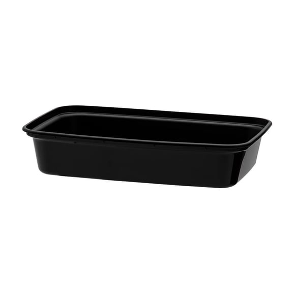 Cube Plastics CR-815BB Microwavable Black 16 Oz Container - 300 / CS