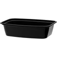 thumbnail image 1 of Cube Plastics CR-938BB Microwavable Black 38 Oz Container - 300 / CS, 1 of 1