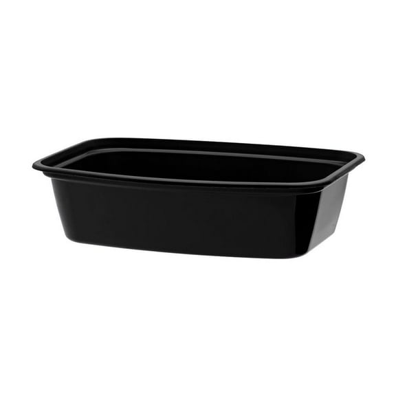 Cube Plastics CR-938BB Microwavable Black 38 Oz Container - 300 / CS