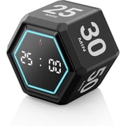 Cube Pomodoro Timer, 3/5/10/25/30/50 Minute Presets for ADHD