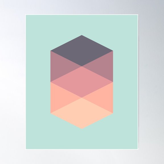 Cube'S Of The Sand Poster Wall Art, Modern Wall Decor For Living Room Bedroom, 8x12 UNFRAMED