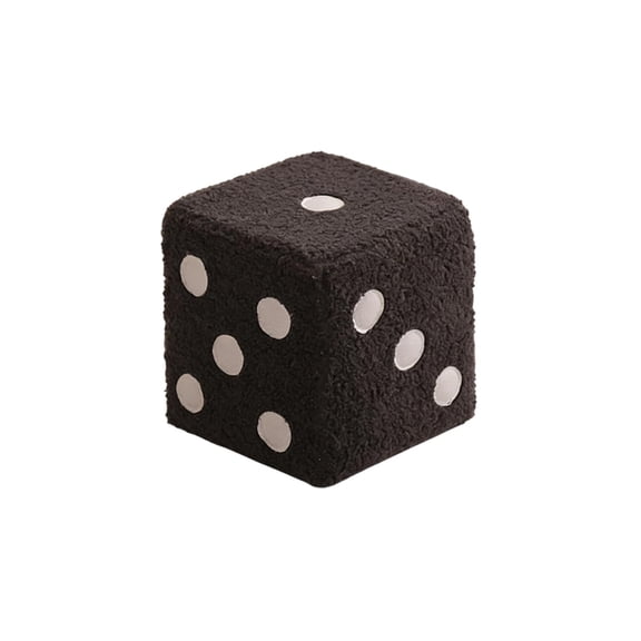 Cube Stool with Dice Pattern, Gray Upholstered Ottoman for Entryway, Footrest Extra Seating, Stackable Small Stool