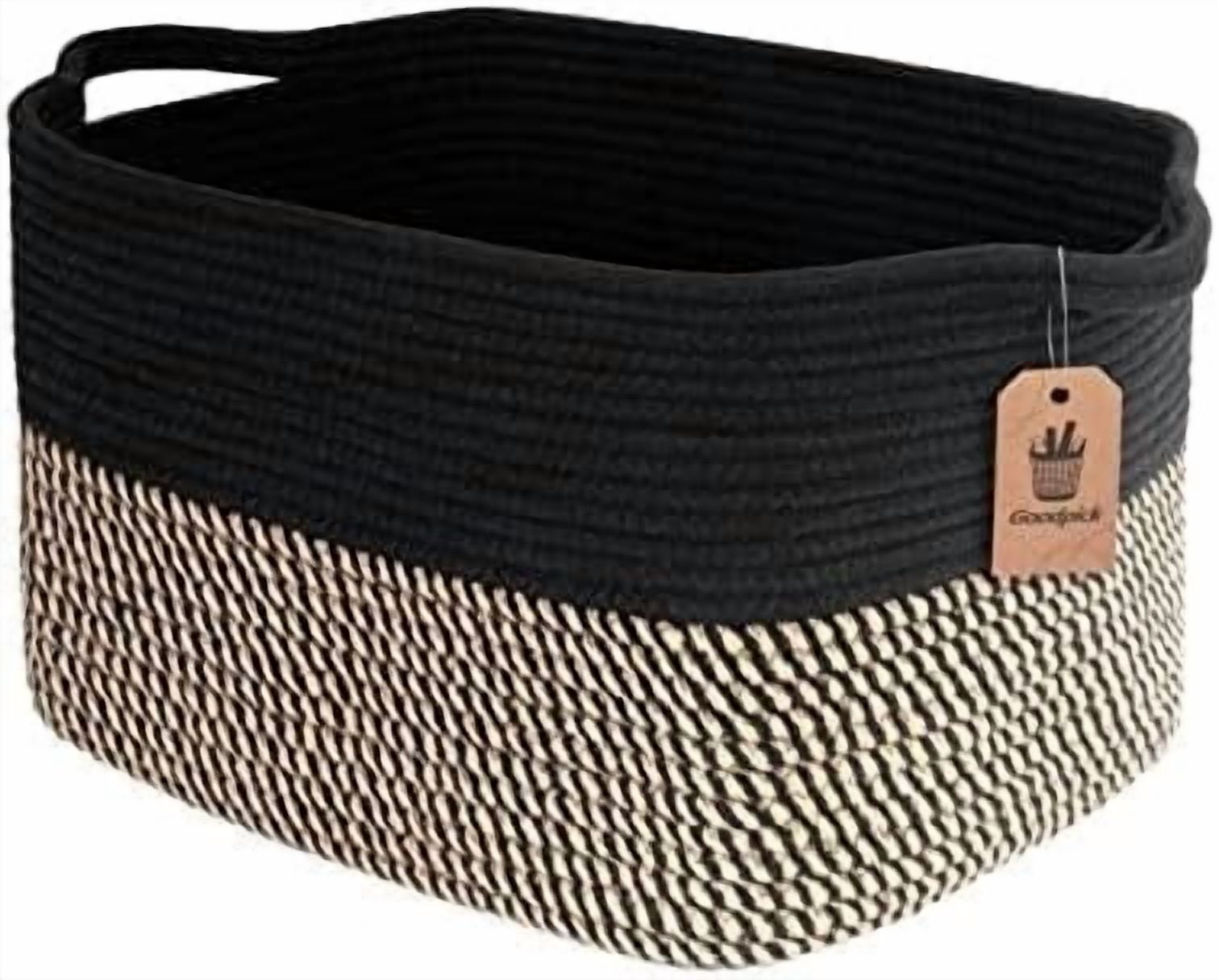 Cube Storage Bins - Towel, Book, Cloth, Shoes, Closet Shelf Woven Baskets for Office, Baby Laundry, Toys, 13''x10''x9''