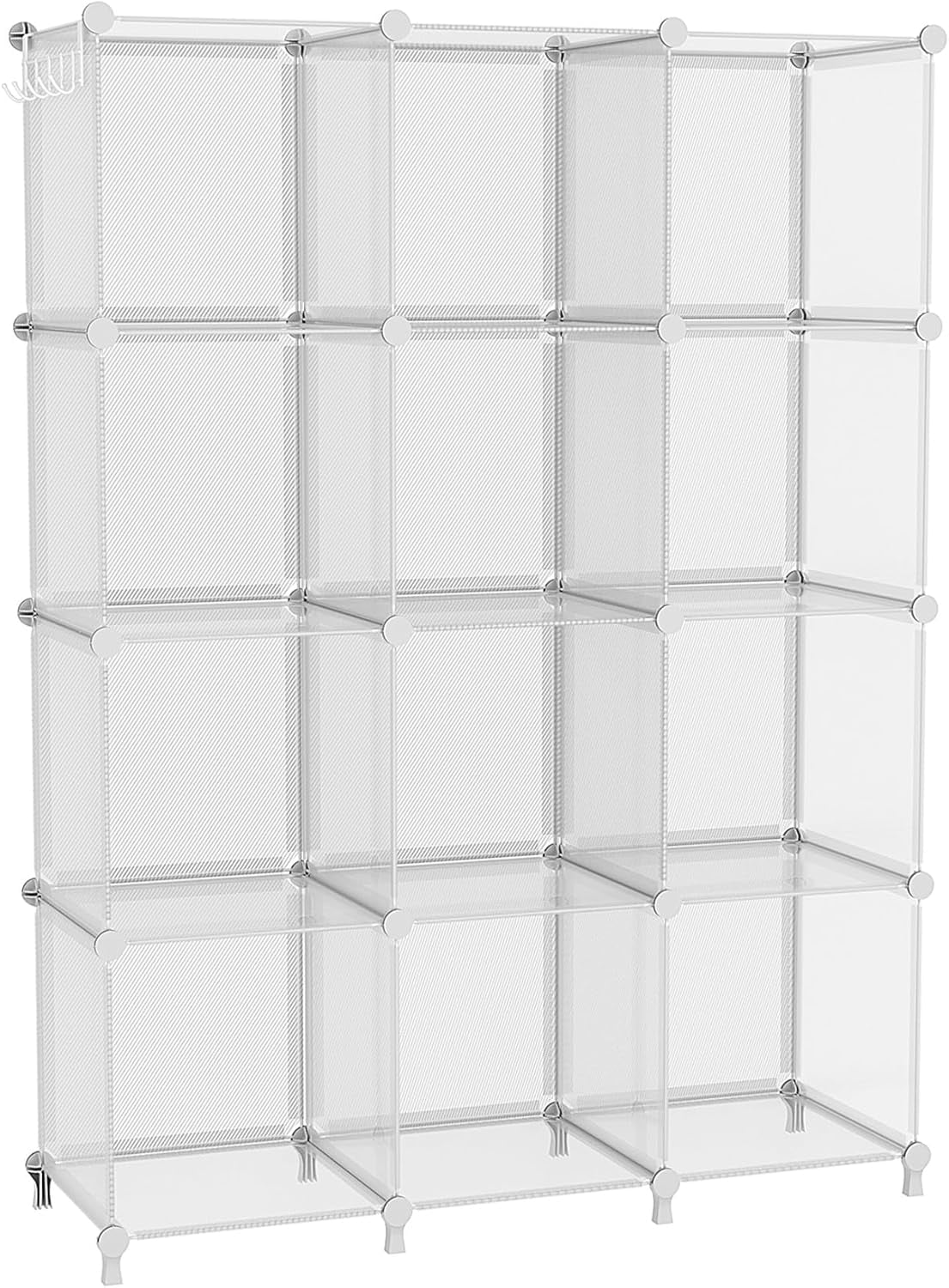 Cube Storage Organizer, 12 Cube Shelves Bookshelf, Closet Organizers