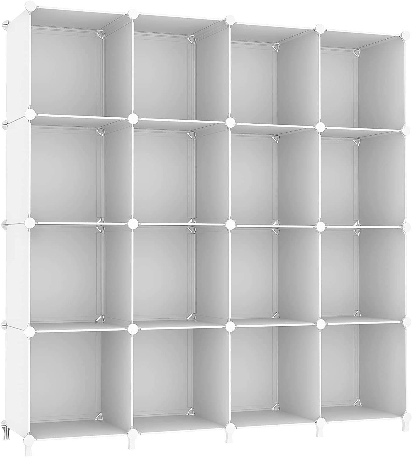 Cube Storage Organizer, 16 Cube Closet Organizer, Stackable Storage ...