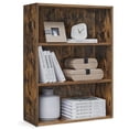thumbnail image 1 of Cube Storage Organizer 3-Tier Bookshelf Bookcase with Adjustable Storage Shelves Rustic Brown, 1 of 11