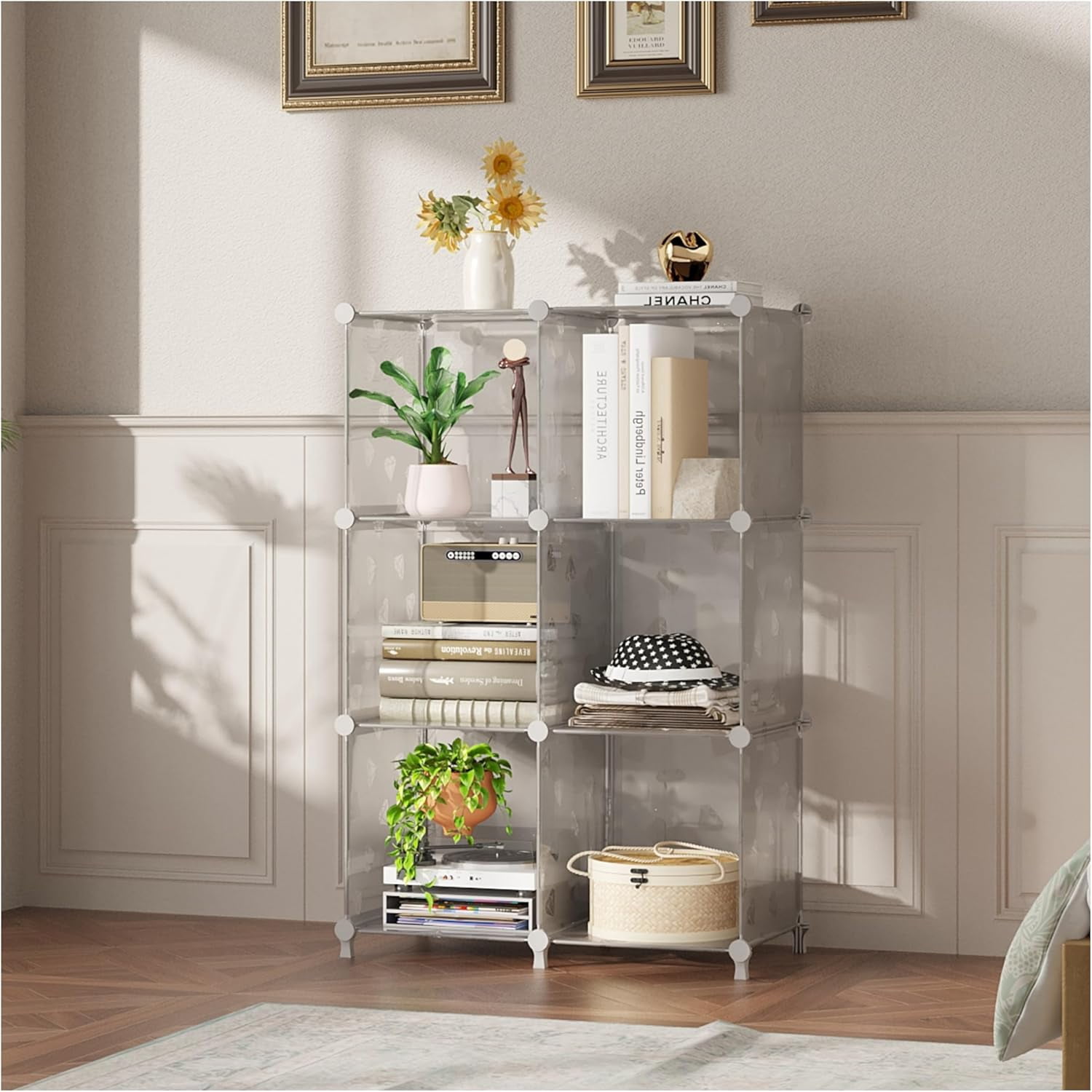 Cube Storage Organizer, 6 Cube Closet Organizer Storage Shelves, DIY ...