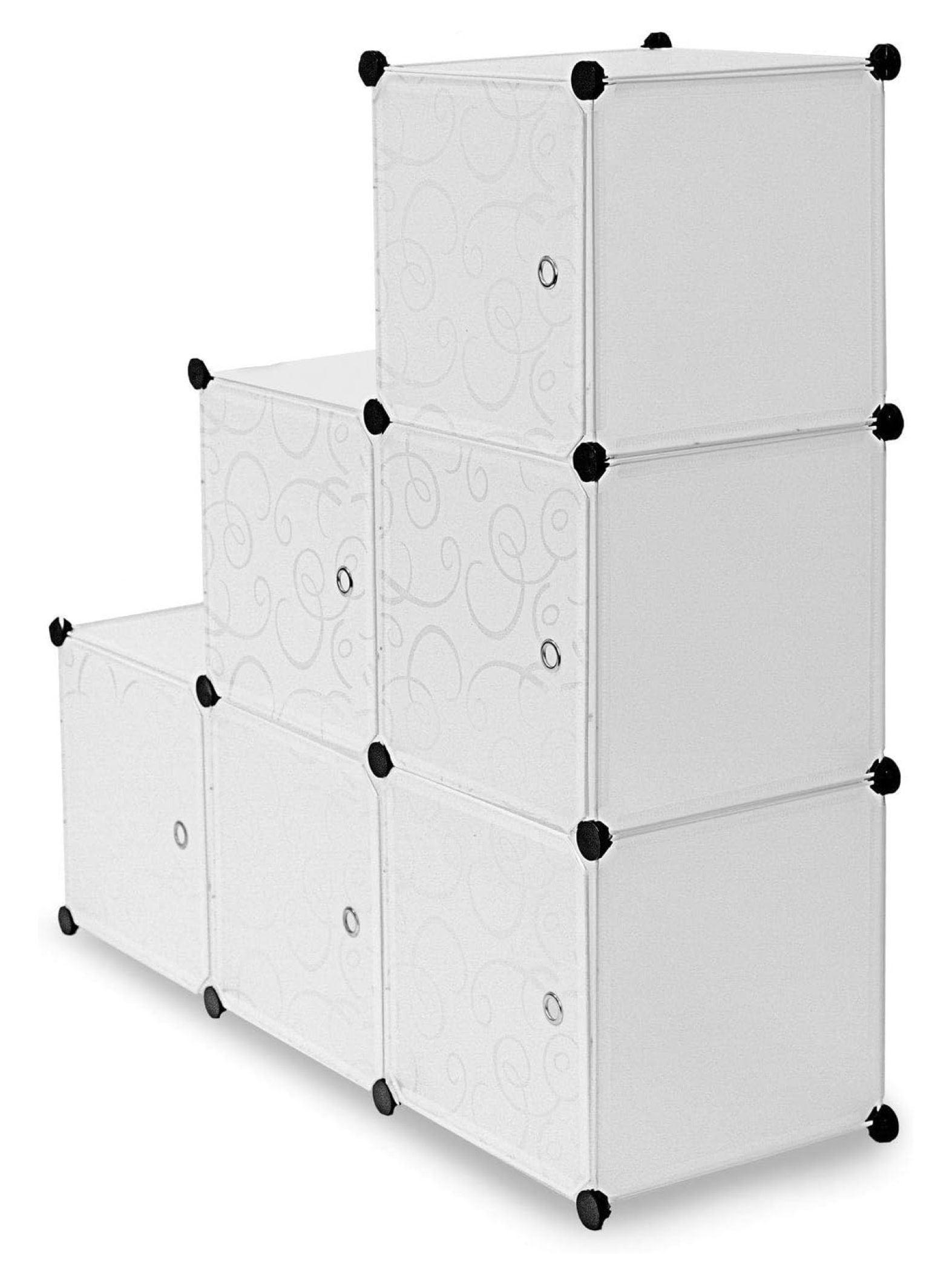 Cube Storage Organizer 6 Cubes Stackable Portable Closet Organizer