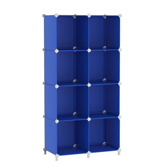 Cube Storage Organizer Dark Blue 4x2 Multi-Purpose Home Closet Organization
