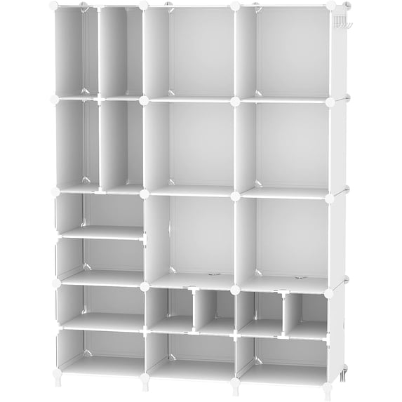 Cube Storage Organizer Closet 12 Shelves, Large and Small Cubes, DIY ...