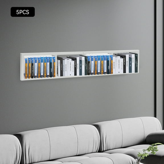 Cube Storage Shelves for Wall, CD DVD Storage Rack Set of 5, 34 Inch Video Game