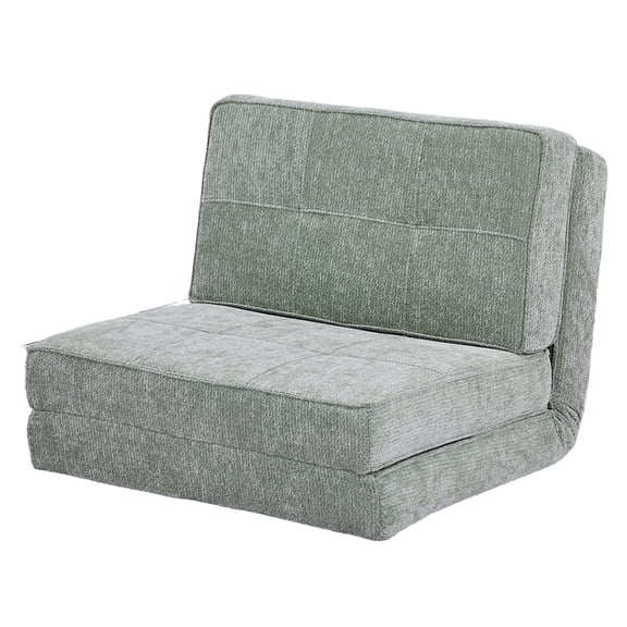 Cube Style Convertible Folding Sofa Bed, Multi-Position Adjustable Floor Sofa, High-Density Foam Sleeper Chair