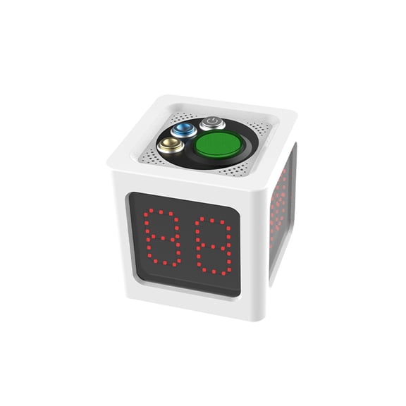 Cube Timer 1.4in 4 Sided Digital Shot Countdown Stopwatch for Private Poker Chess Casinos Shot Timer Game Electronic Timer