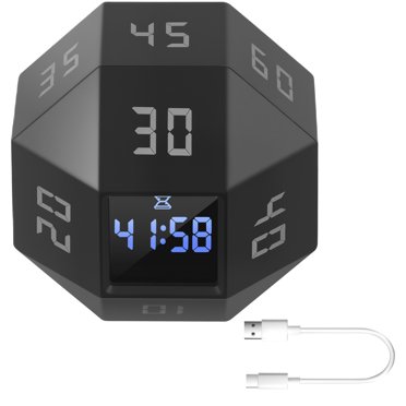 flameer Pomodoro Timer Hexagon Timer for Meetings Office Meeting Blue ...