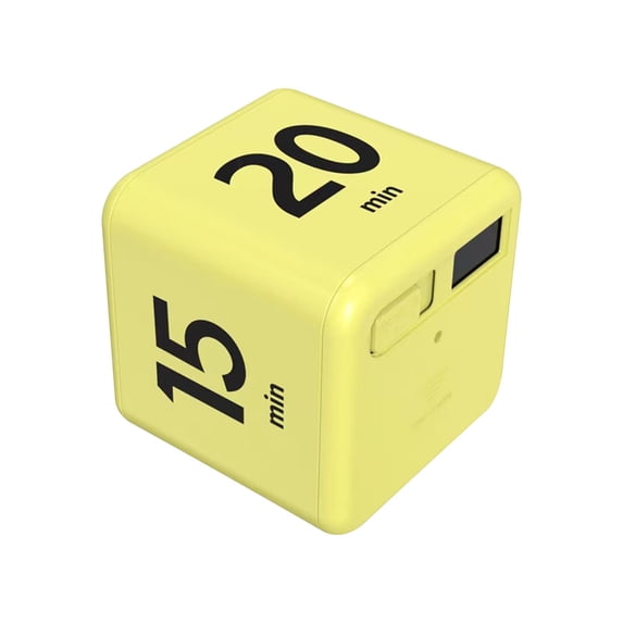 Cube Timer, Gravity Sensor Flip Timer, Productivity Timer Flip Gravity Sensor Cube Timer Countdown & Countup,Mute & Vibrate & Sound5/10/30/60min & Custom Timing, Perfect for Work,Kitchen Cooking