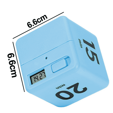 Cube Timers Gravity Sensor Flip Timer Kids Timer Workout Timer and Game Timer for Time - Blue