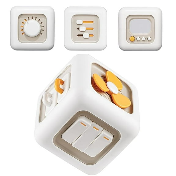 Cube Toy  Sided Sensory Stress Relief & Brain Exercise Hexahedra Educational Learning Toys Gifts